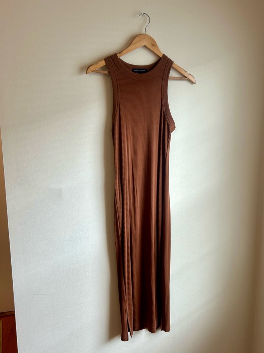 Banana Republic Sleeveless Chocolate Brown Maxi Dress
